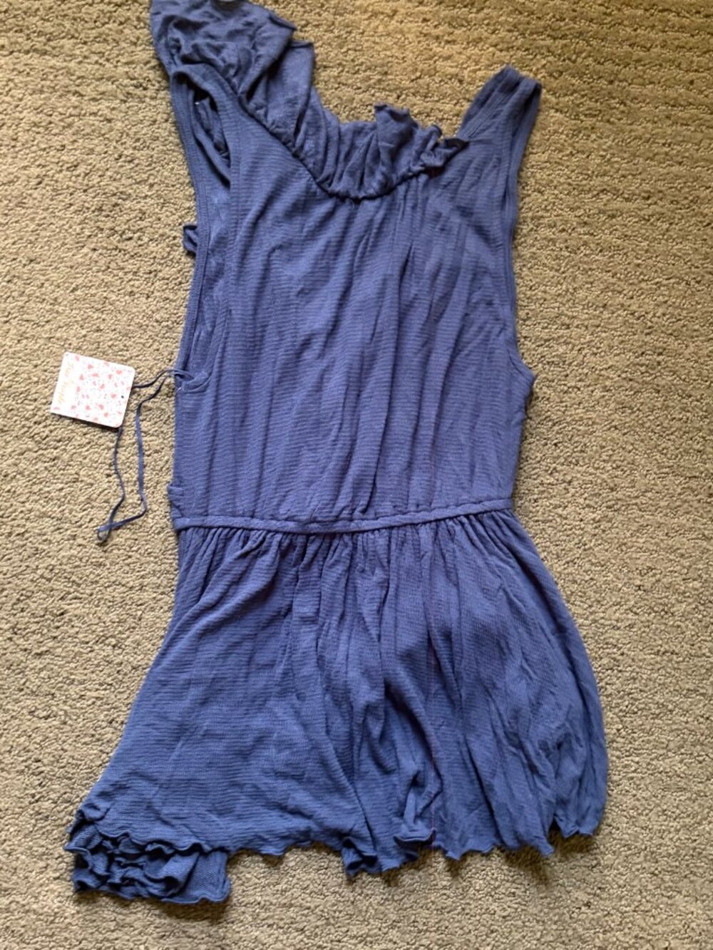 Free People Women's Dress in S Blue casual mini dress summer - Picture 2 of 5